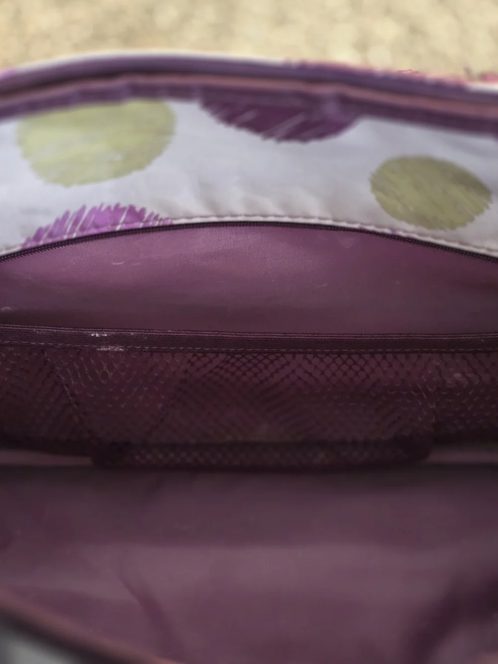Thirty-One True Beauty Bag in Sketchy Dot Print Travel/MakeUp/Hair Accs - EUC